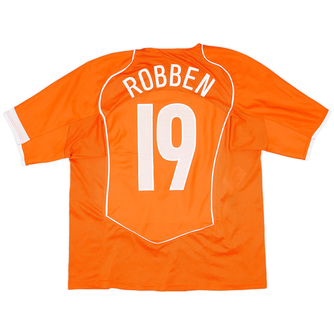 Retro Netherlands Shirt Home EURO 2004 ROBBEN #19