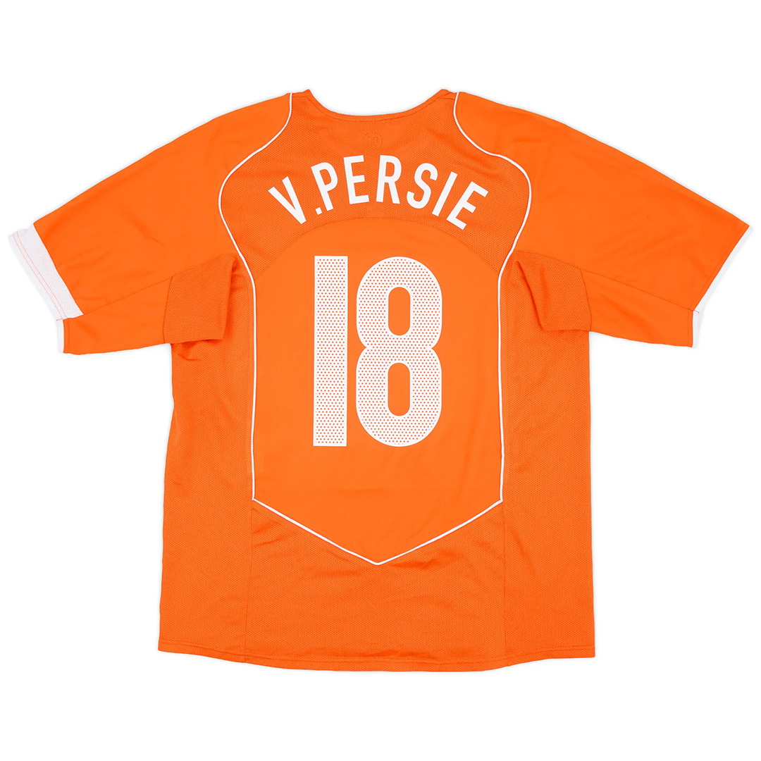 Retro Netherlands Shirt Home EURO 2004 V.PERSIE #18