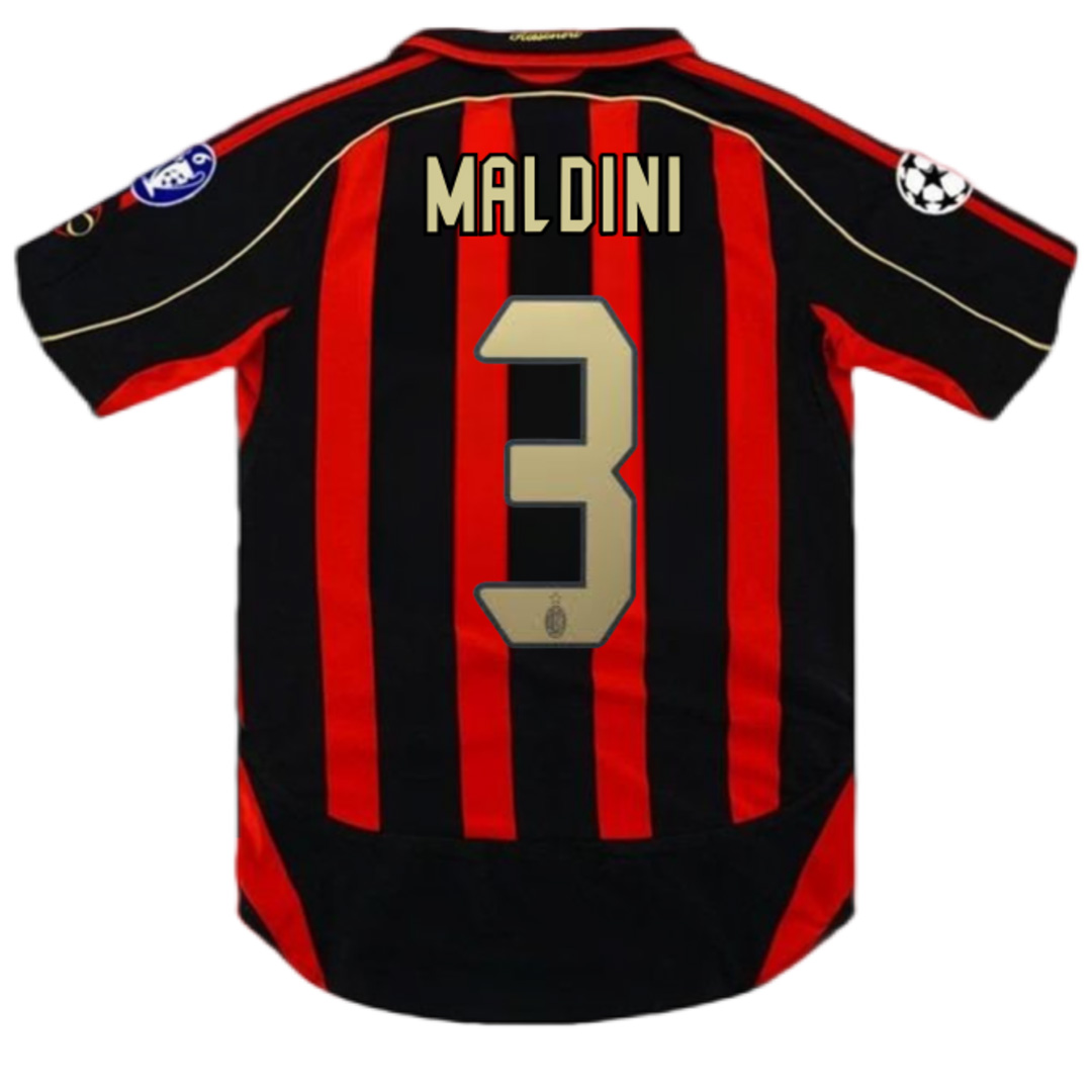 Retro AC Milan Shirt Home UCL 2006/07 MALDINI #3