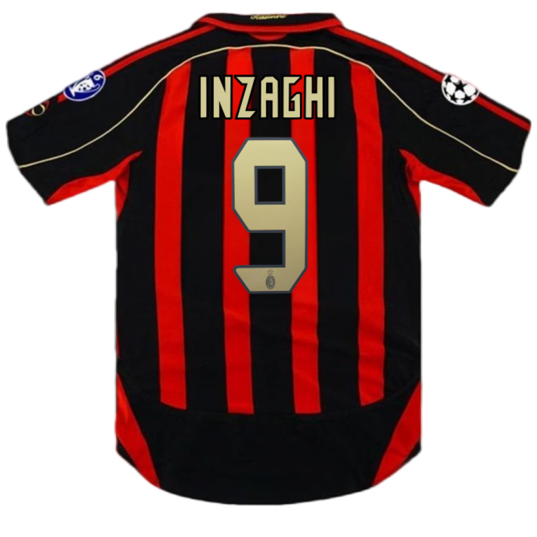 Retro AC Milan Shirt Home UCL 2006/08 INZAGHI #9